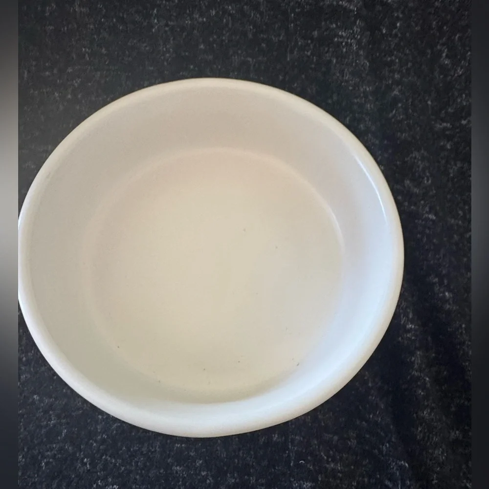 Rae Dunn Cream 'Queen' Small Pet Bowl